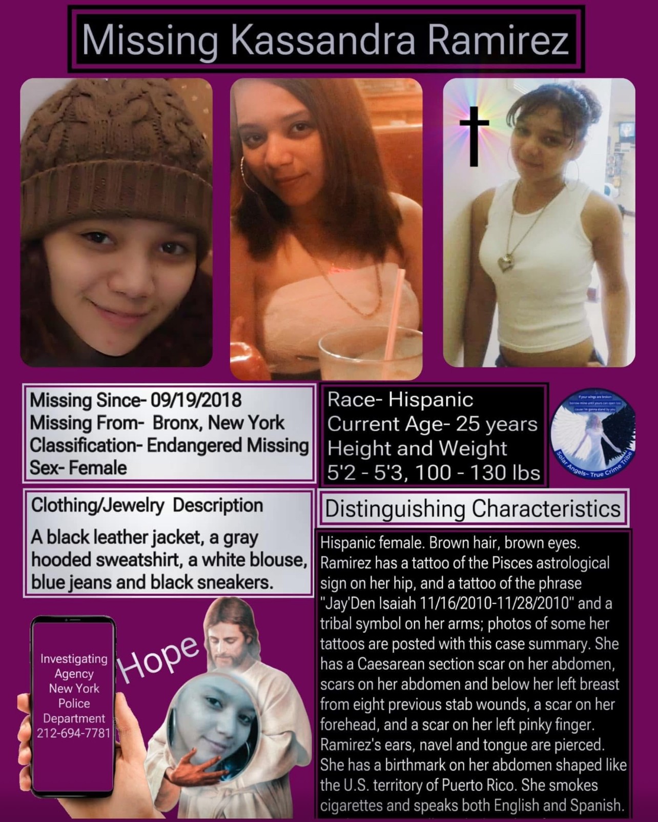 Kassandra Ramirez missing person photo